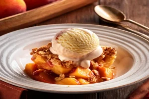 Peach Cobbler Ice Cream