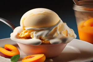 peach cobbler ice cream