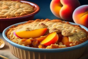 What's the difference between peach crisp and peach cobbler?