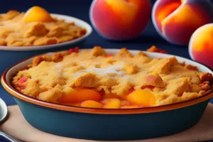 What's the difference between peach crisp and peach cobbler?