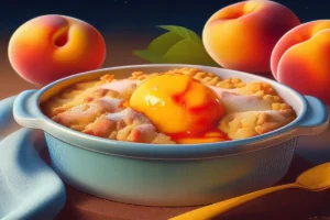 What's the difference between peach crisp and peach cobbler?