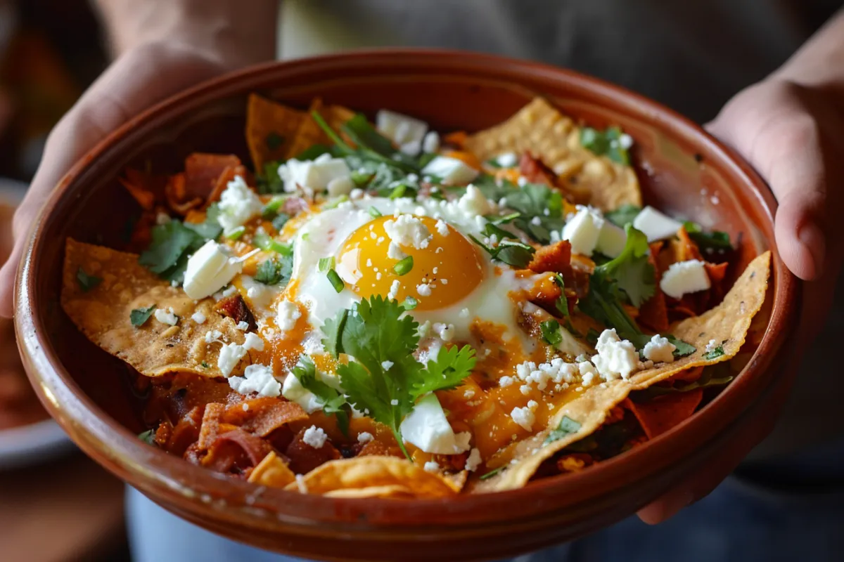 Chilaquiles ingredients
