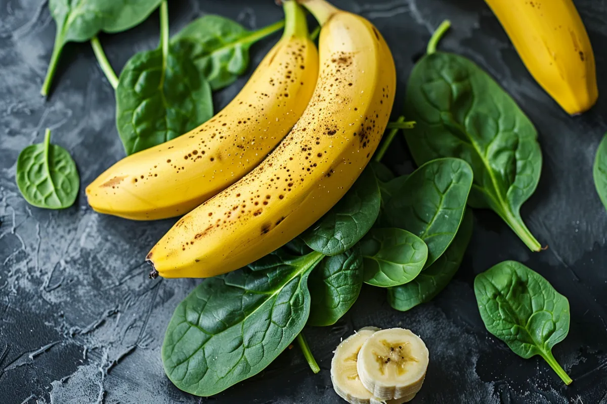 Can you eat banana and spinach together?