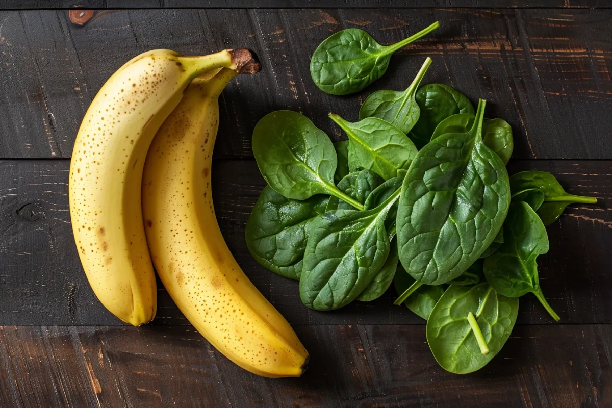 Can you eat banana and spinach together?