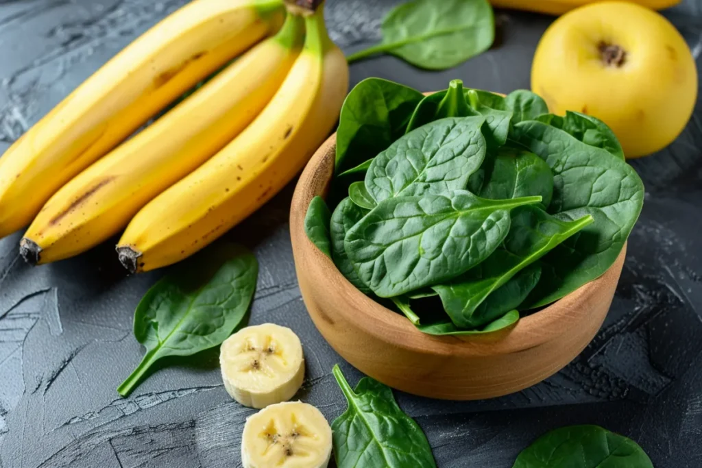 Can you eat banana and spinach together?