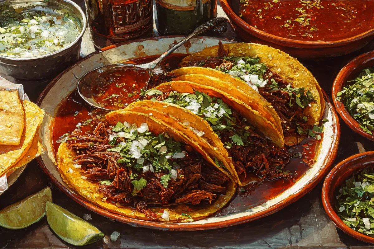 Birria Bros stew with garnish