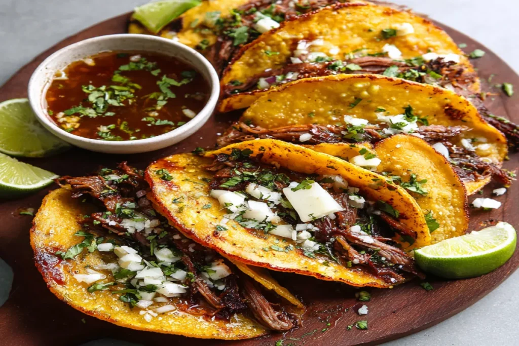 Toasting dried chiles for birria