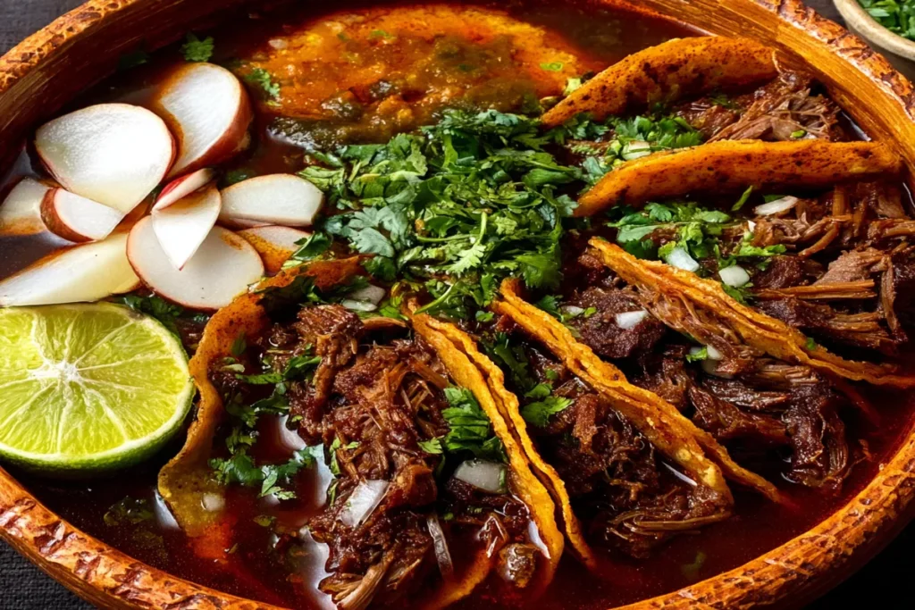 Birria quesadilla with cheese