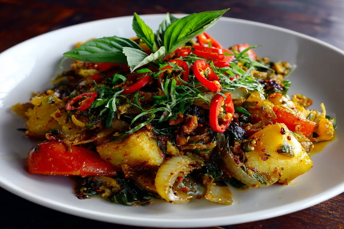 Freshly sliced ginger and garlic for stir-fry