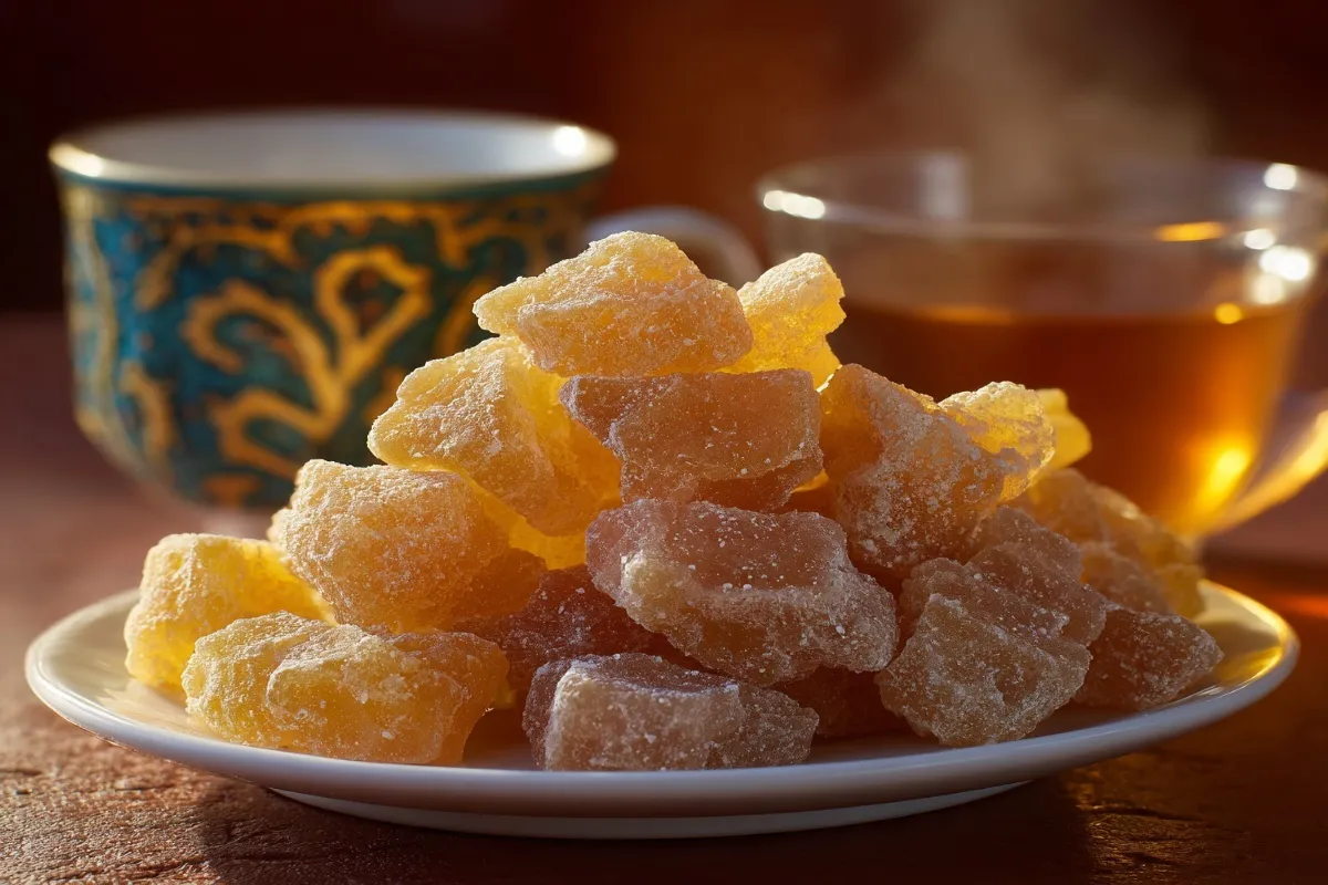 Pickled, candied, and crystallized ginger in jars