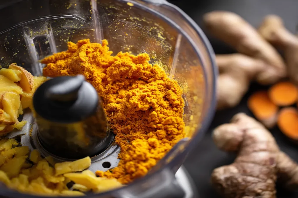 Ginger-Turmeric Immunity Shot in Glass Bottle