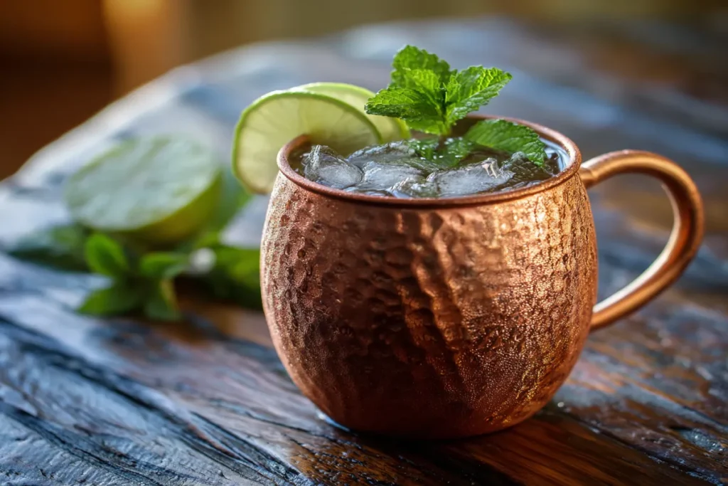 Alt Text: DIY Moscow Mule Mix in Copper Mug