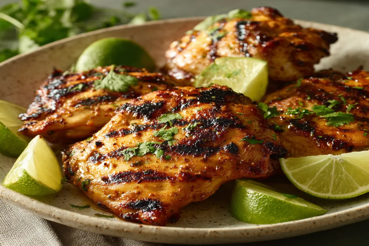 Oven-baked ginger marinated chicken