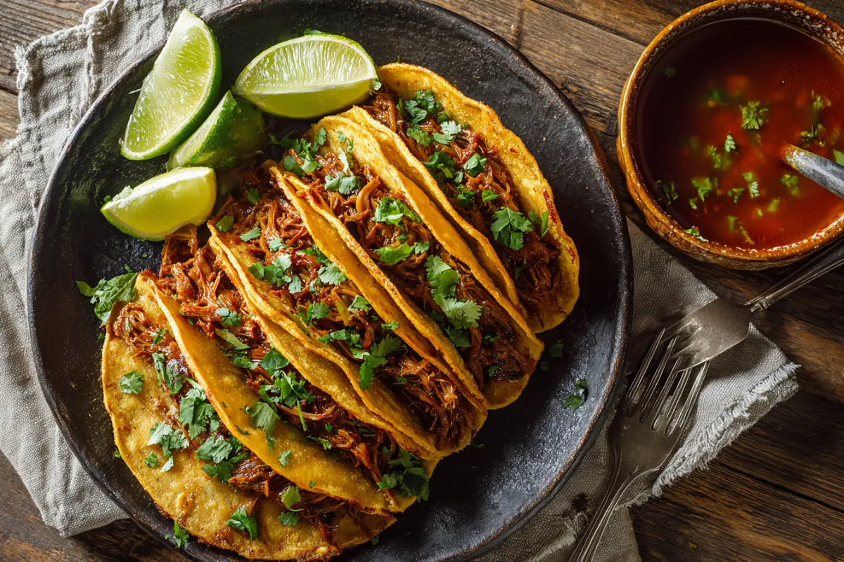 Vegan Mushroom Birria Tacos with Rich Consommé Recipe