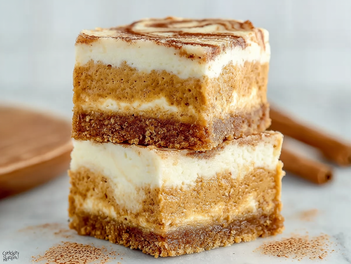 Pumpkin Cheesecake Bars – Creamy, Spiced, and Perfect for Fall
