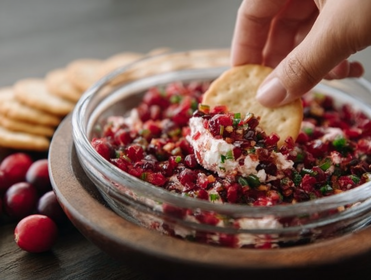 Cranberry Jalapeno Cream Cheese Dip