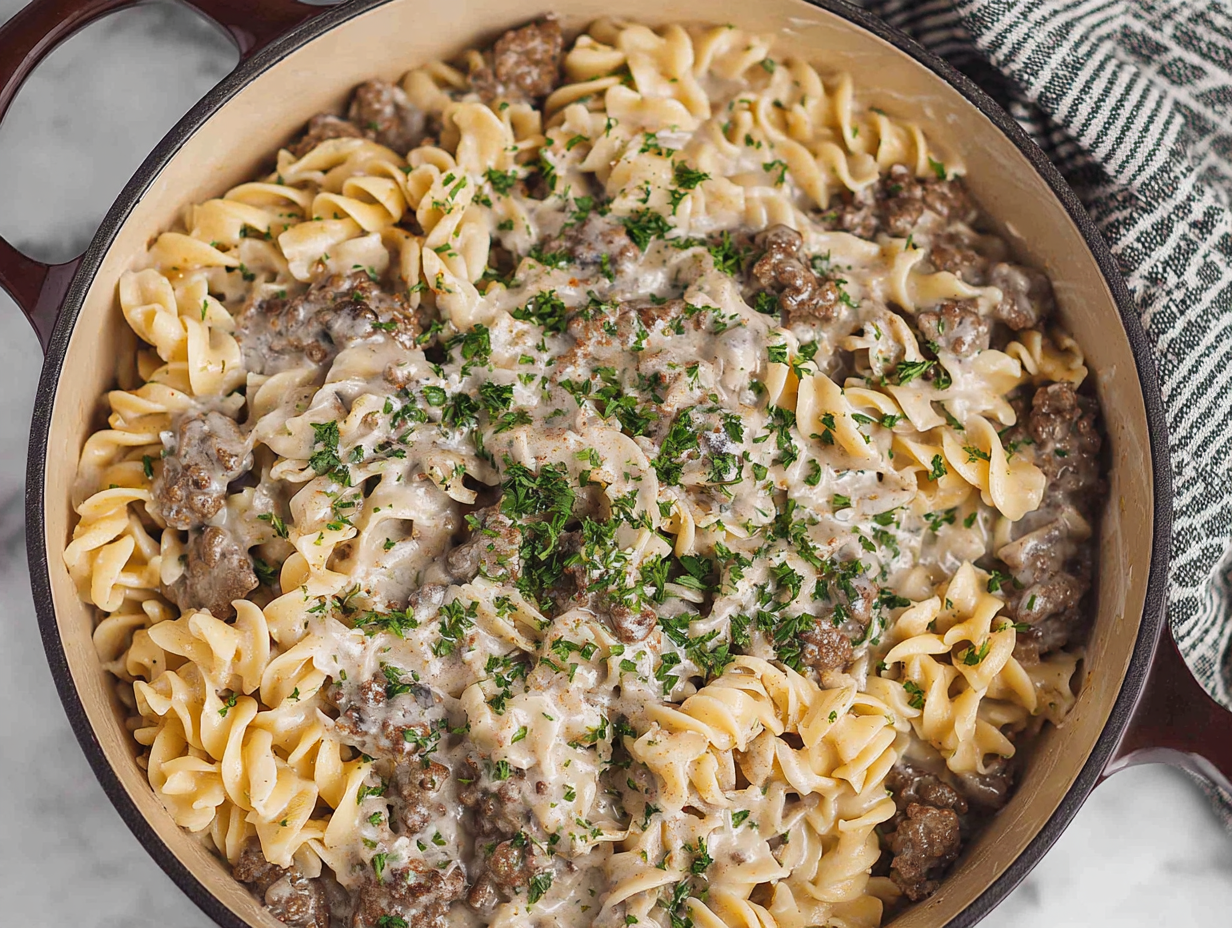 The Best Hamburger Stroganoff Recipe
