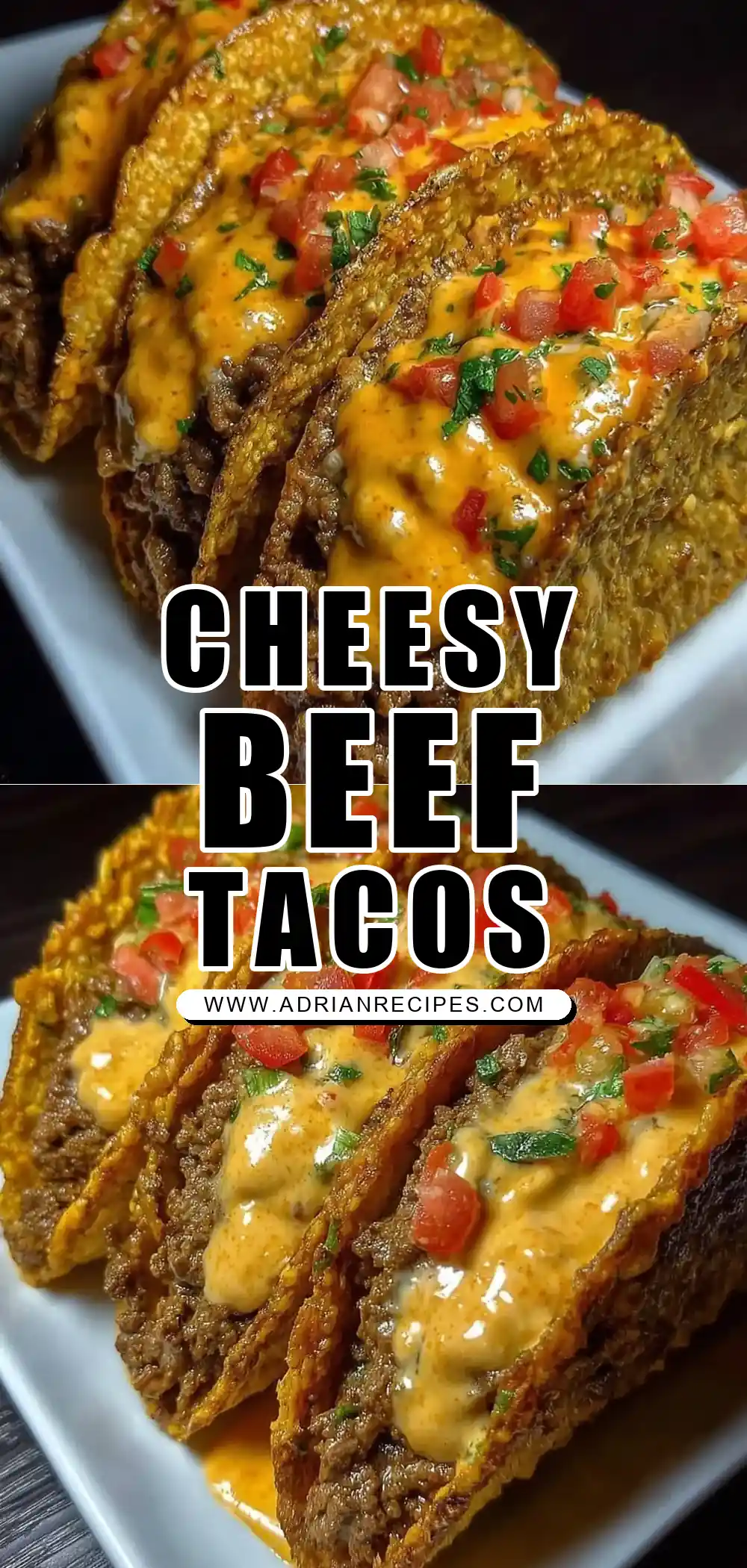 Cheesy Rotel Beef Tacos