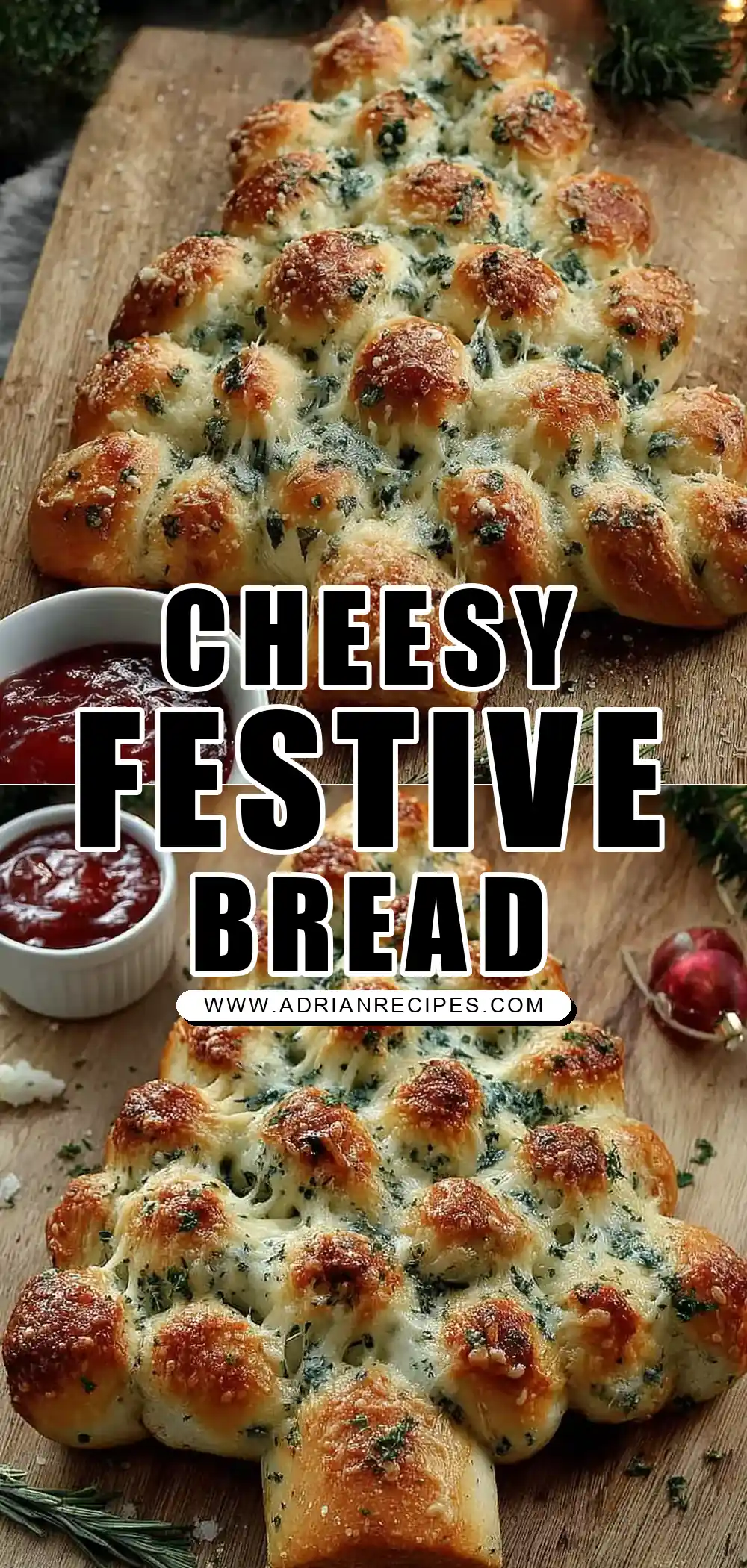Cheesy Christmas Tree Bread