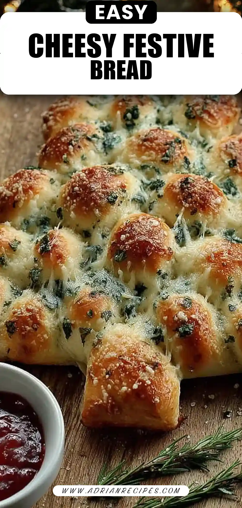Cheesy Christmas Tree Bread