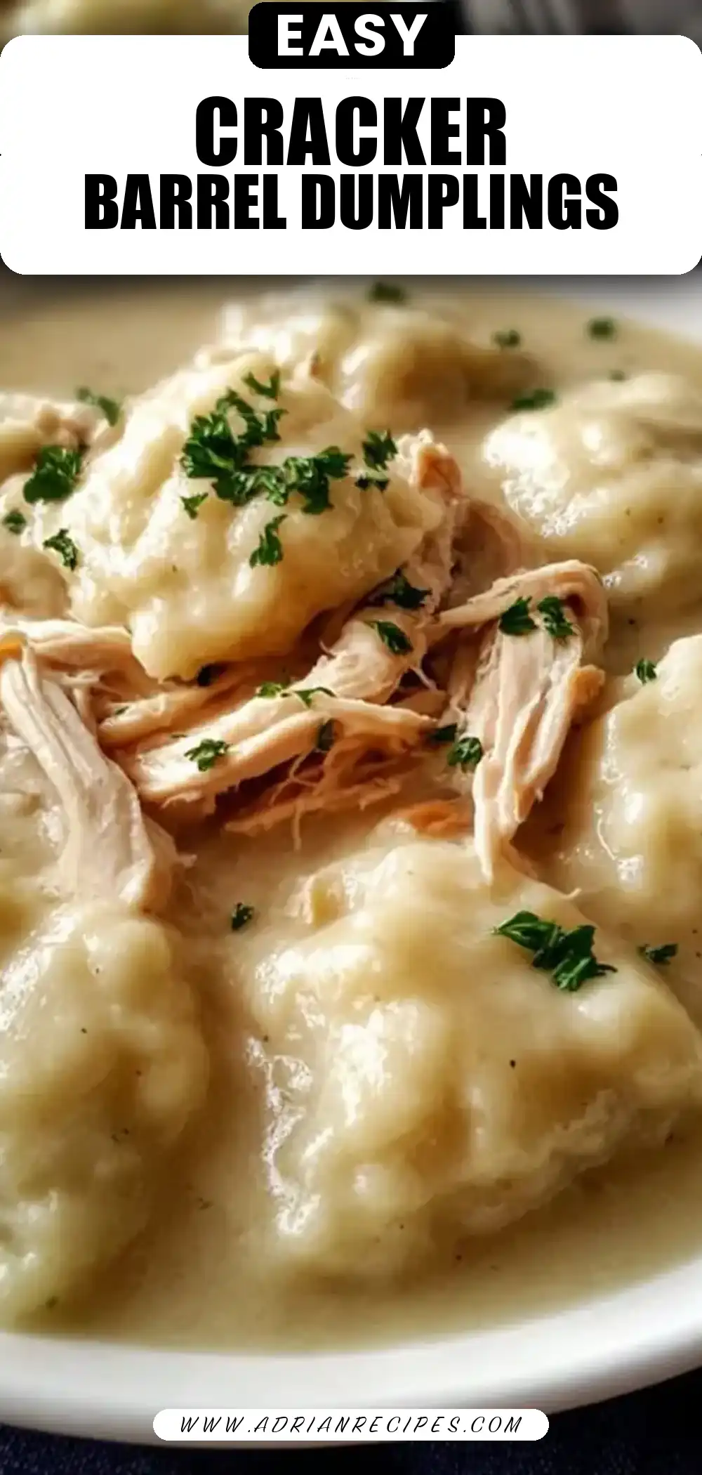 Homestyle Chicken & Dumplings (Cracker Barrel-Inspired)