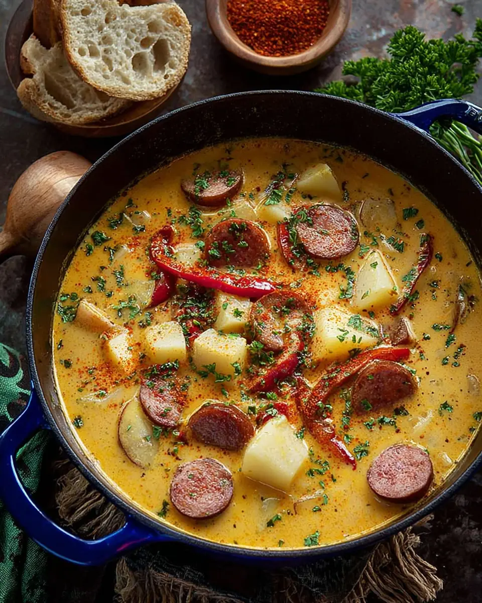 A delicious plate of Cajun Potato Soup