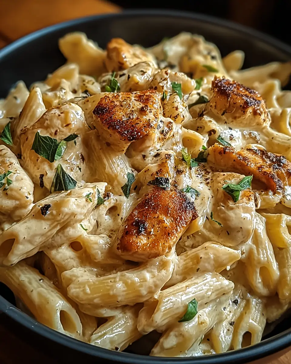 A delicious plate of Creamy Cajun Chicken Pasta