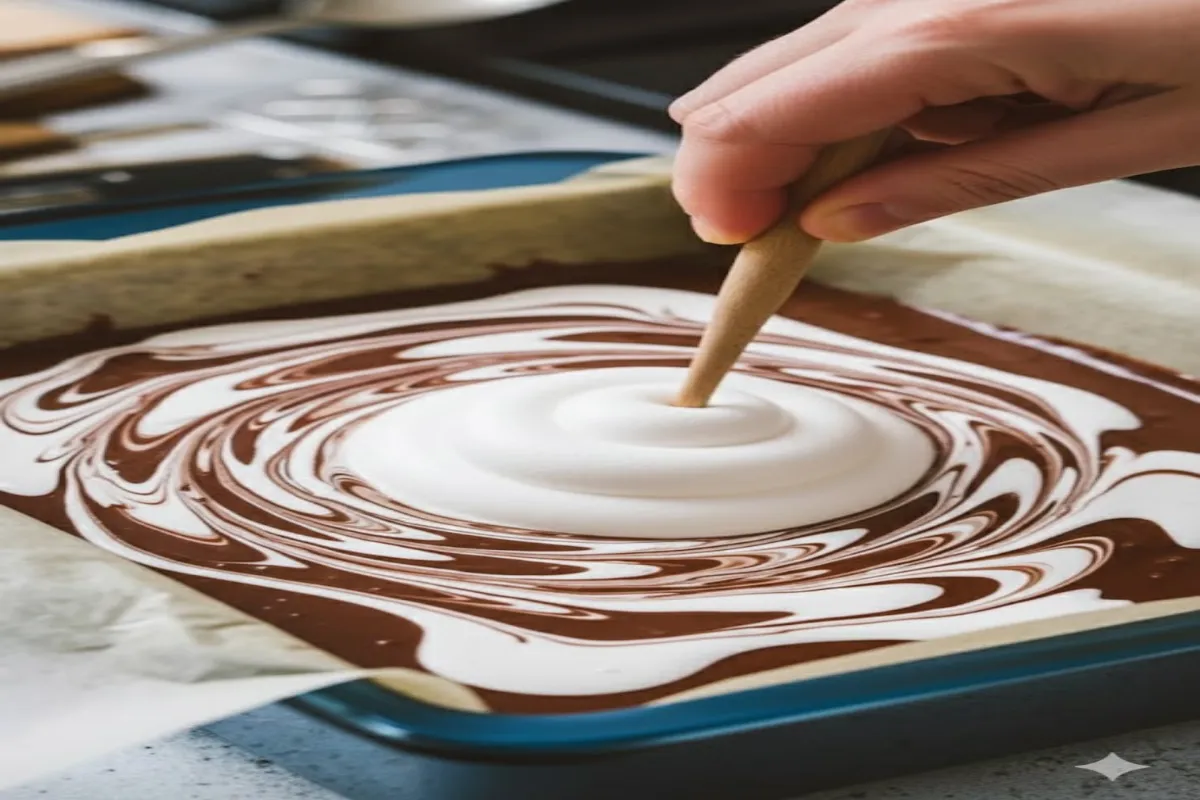 Marshmallow Swirl Fudge