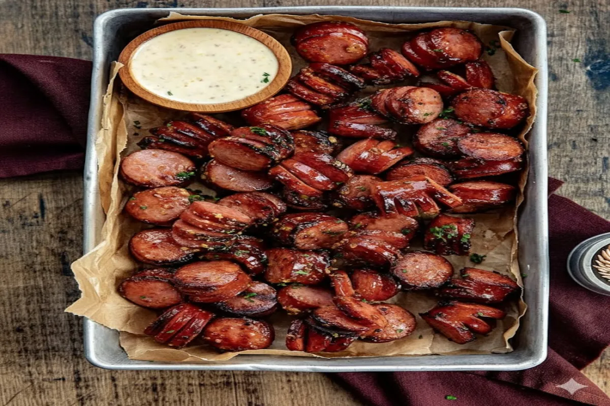 Mustard Hasselback Kielbasa Bites: A Delicious Appetizer Recipe