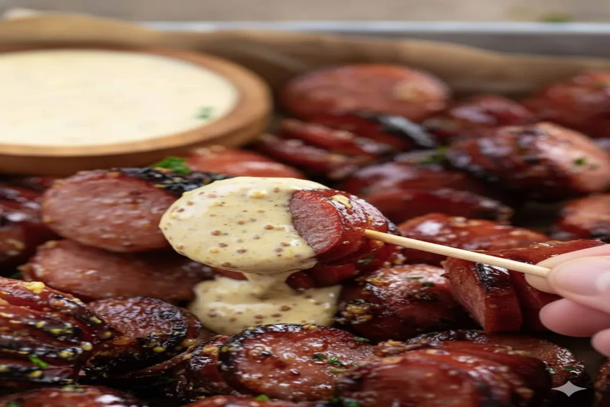 Mustard Hasselback Kielbasa Bites: A Delicious Appetizer Recipe