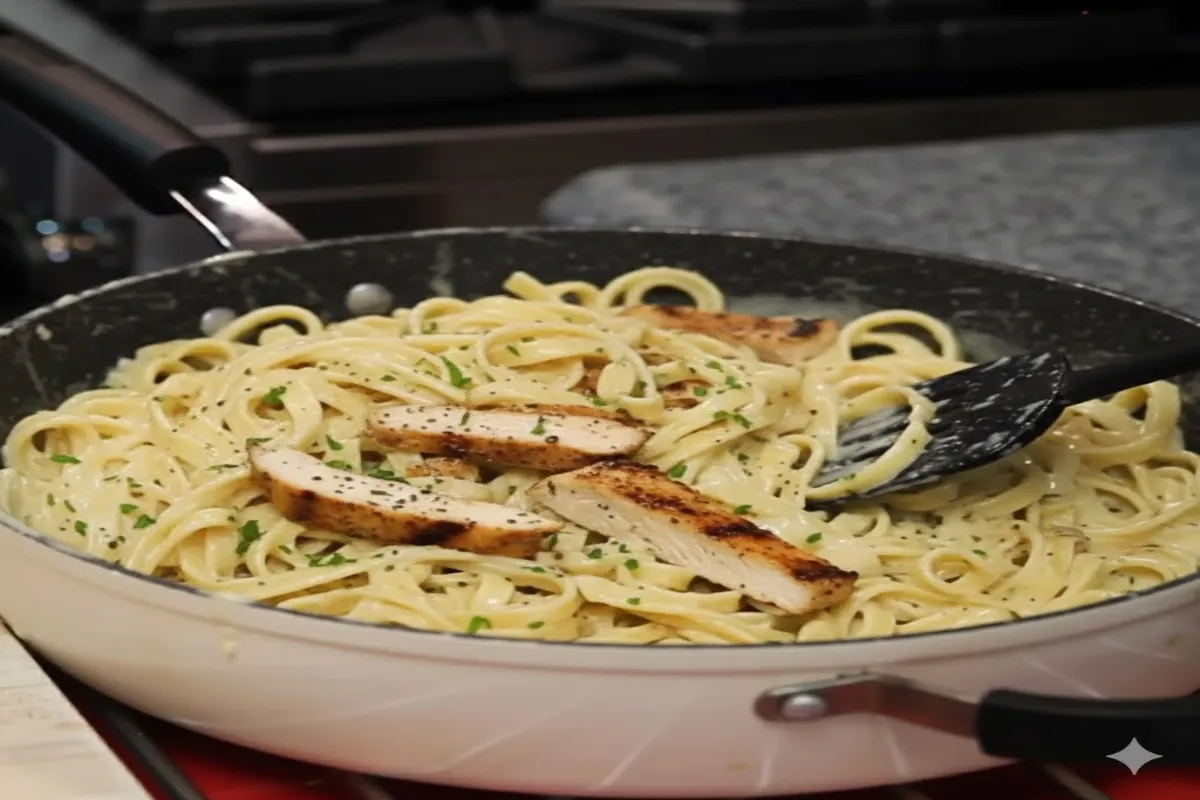 Chicken Fettuccine Alfredo – Creamy Recipe Better than Carbonara