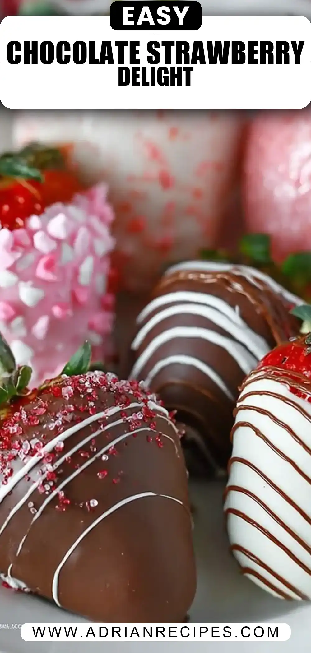Easy Chocolate Covered Strawberries
