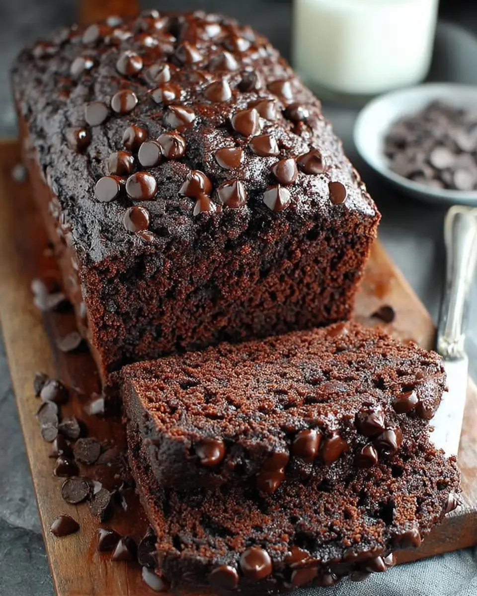 A delicious plate of Chocolate Banana Bread