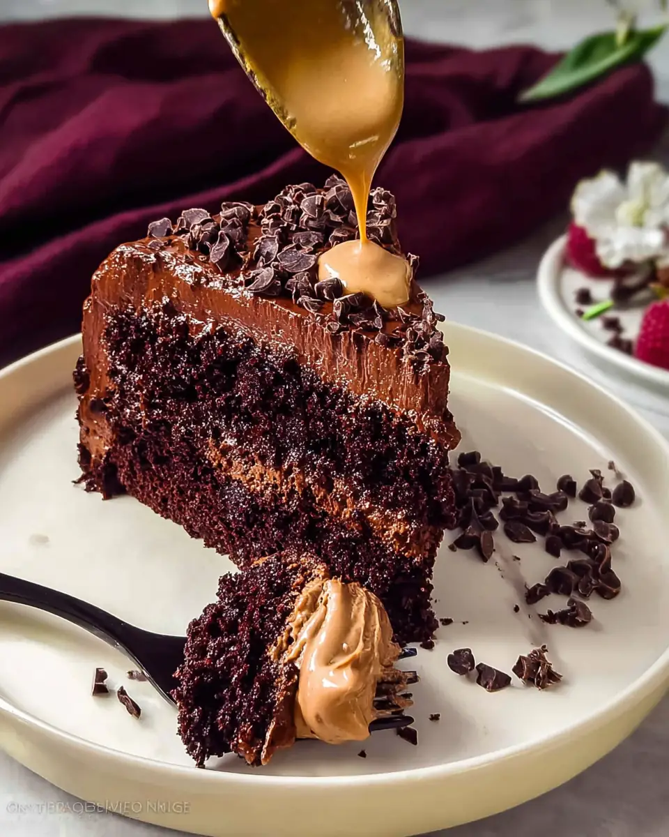 A delicious plate of Chocolate Mousse Cake