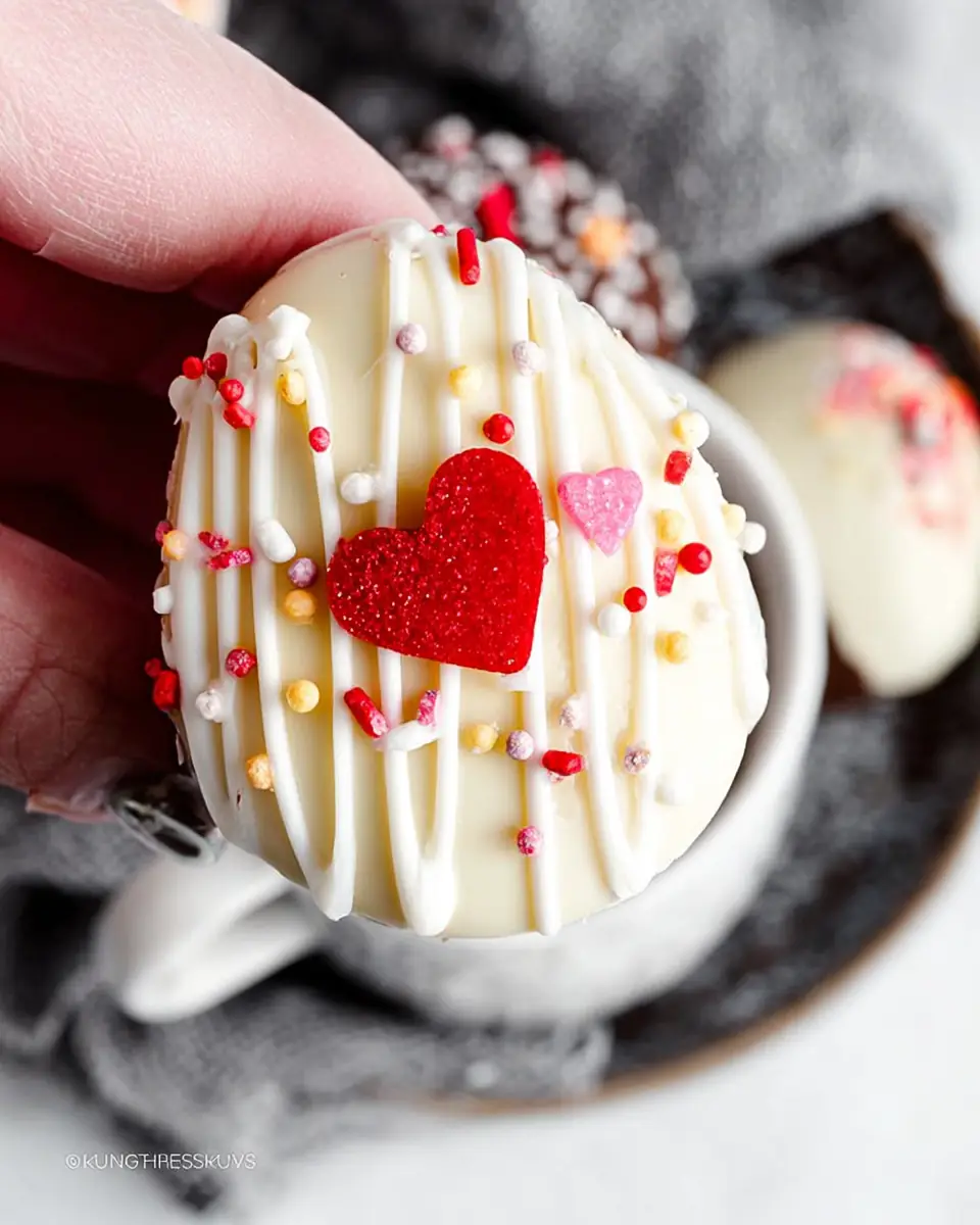 A delicious plate of Hot Chocolate Bombs