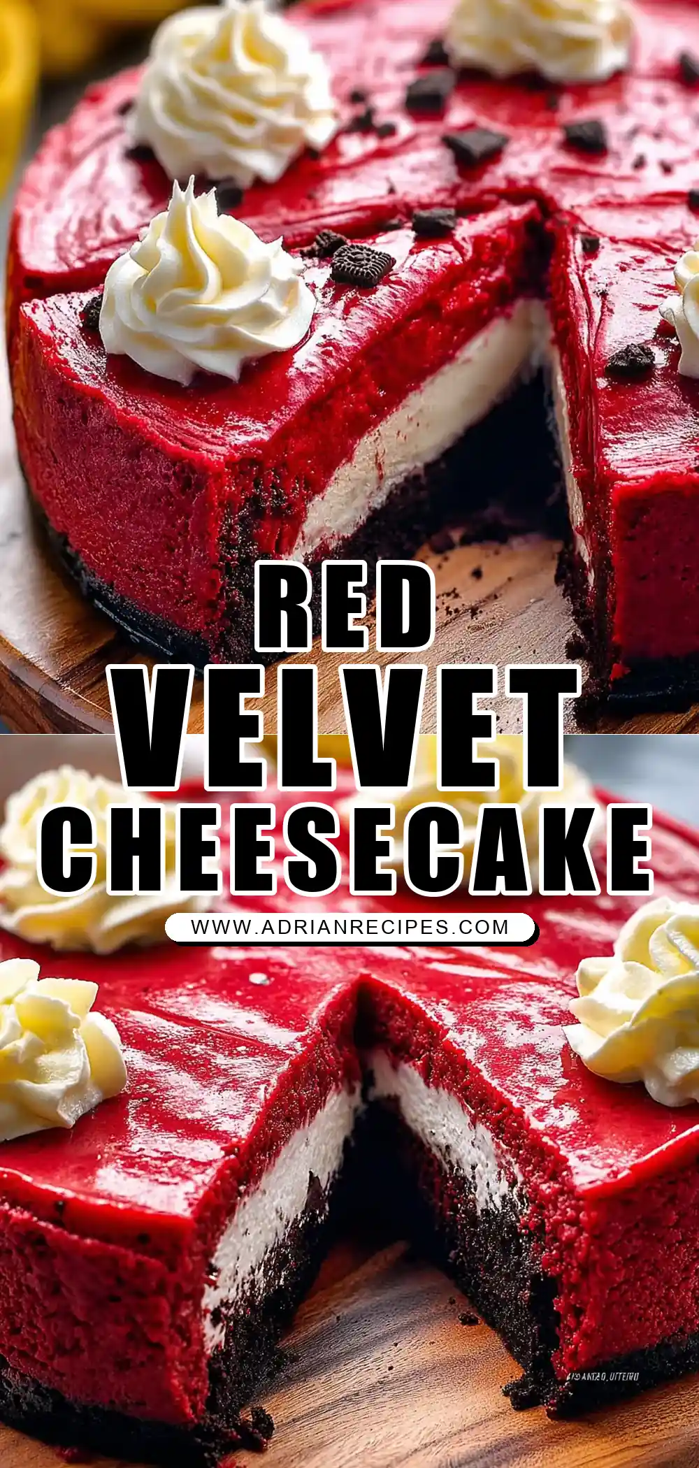 Red Velvet Oreo Cheesecake