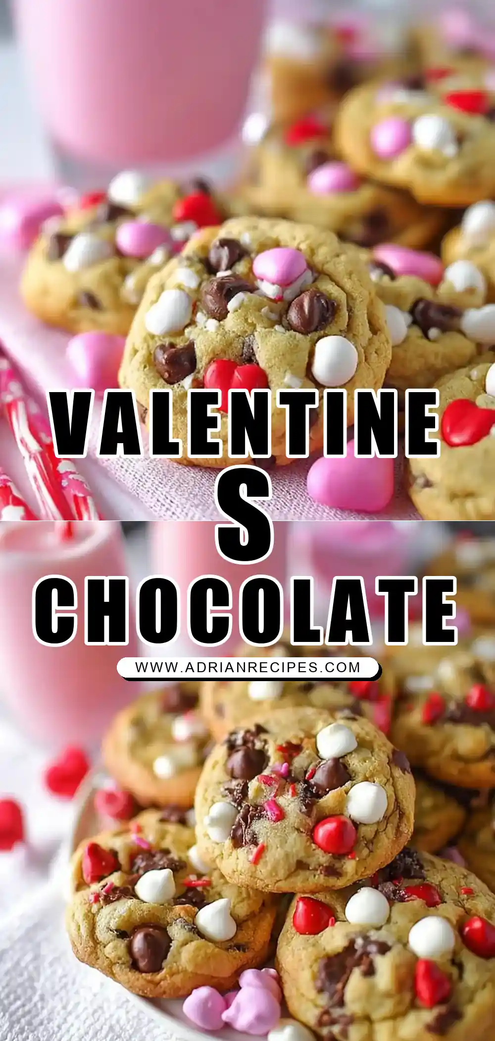 Valentine Chocolate Chip Cookies