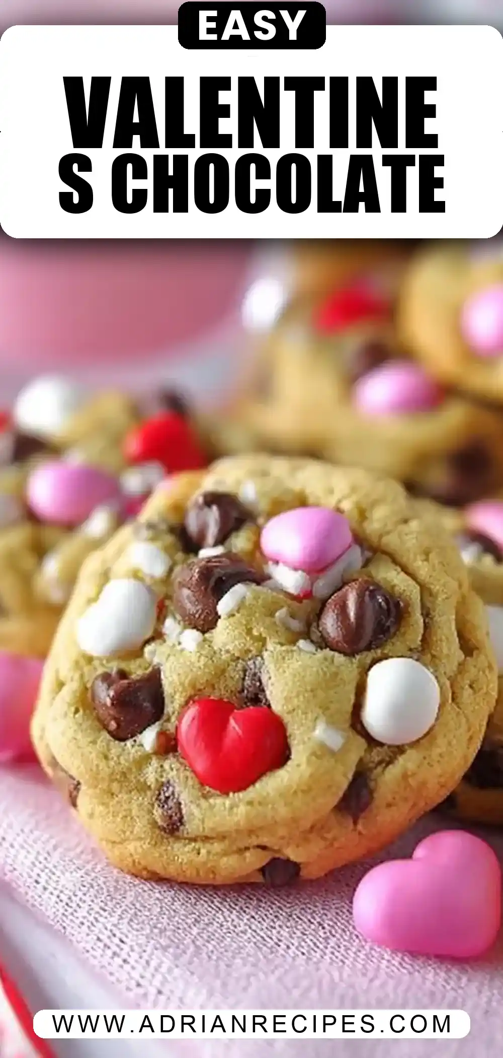 Valentine Chocolate Chip Cookies
