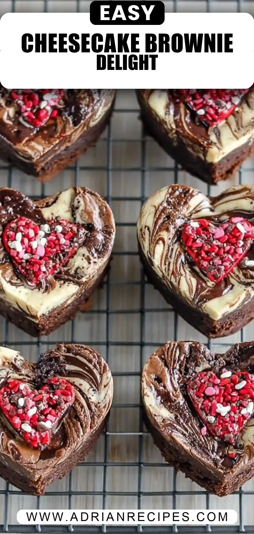 Cheesecake Brownie Hearts