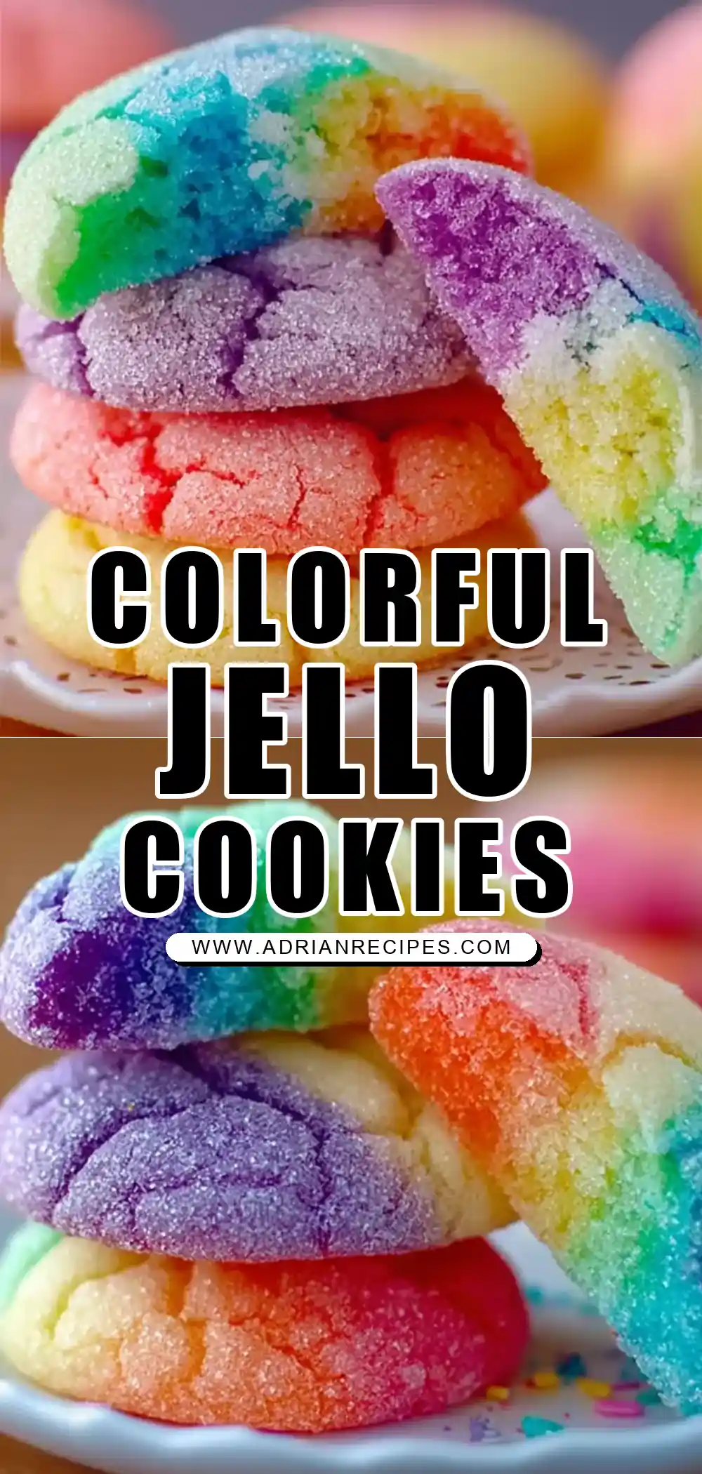 Jello Sugar Cookies – Soft, Chewy & Colorful Treats