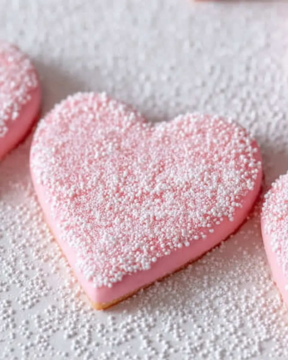 A delicious plate of Fast and Easy Valentine's Sugar Cookies