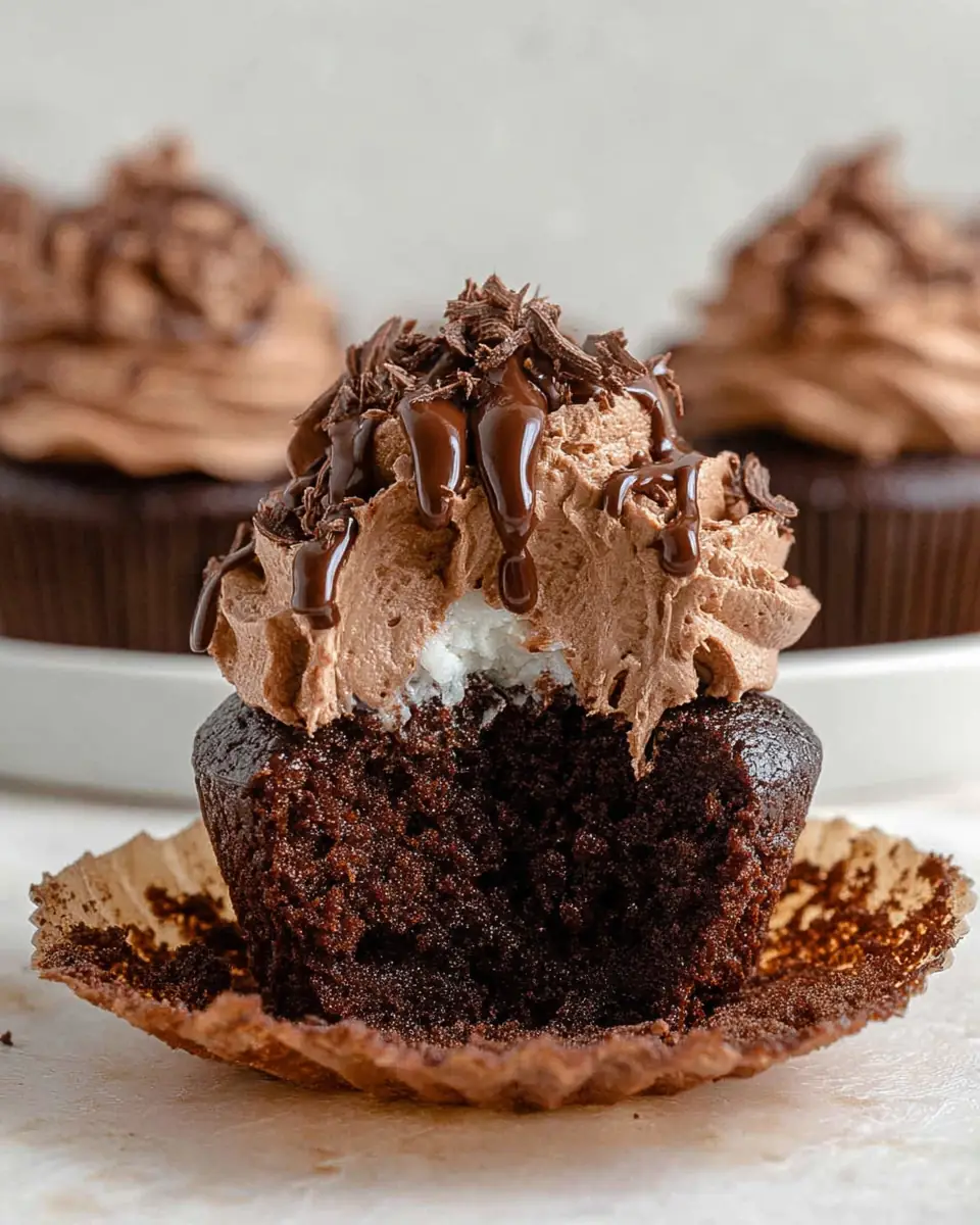 A delicious plate of Nutella Cupcakes