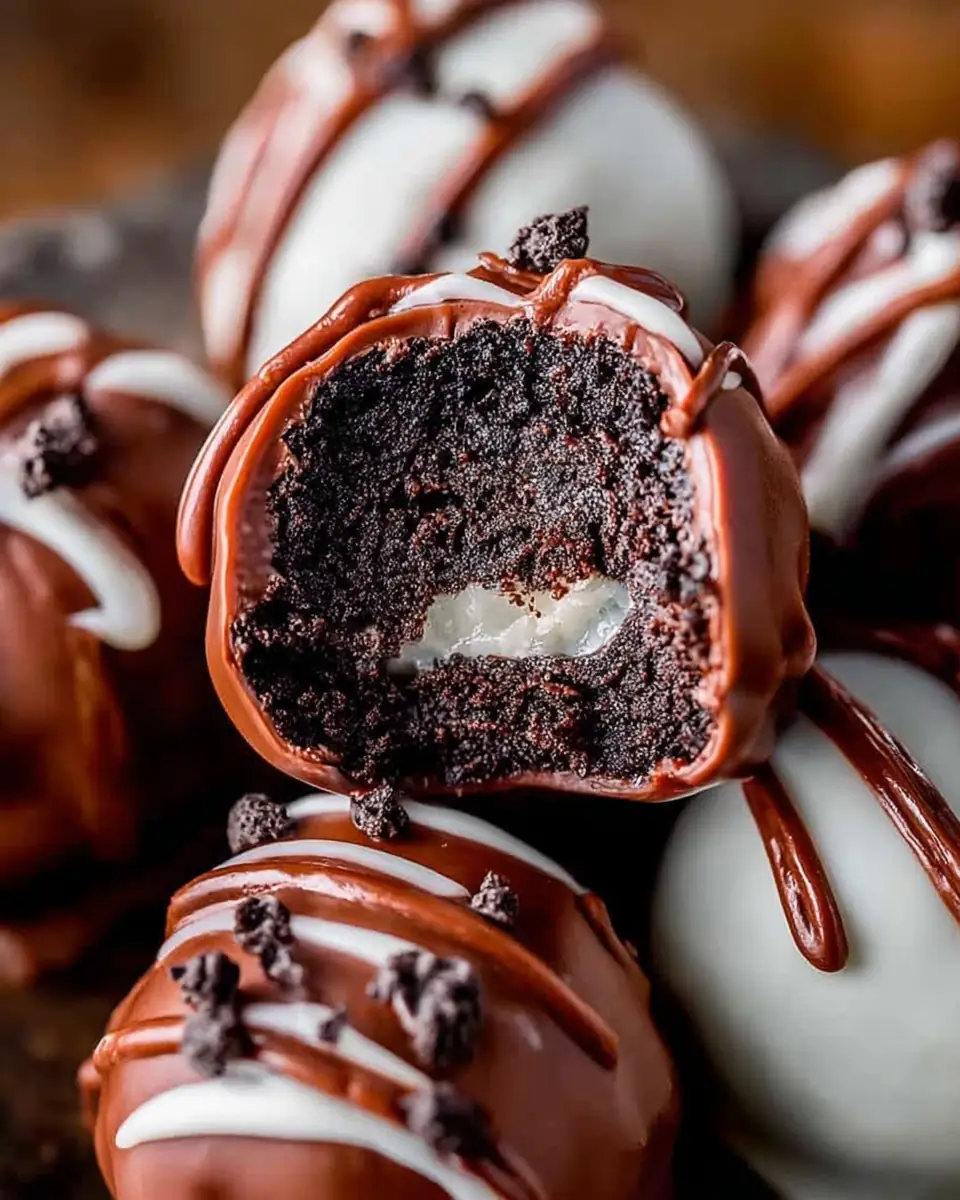 A delicious plate of Oreo Truffles