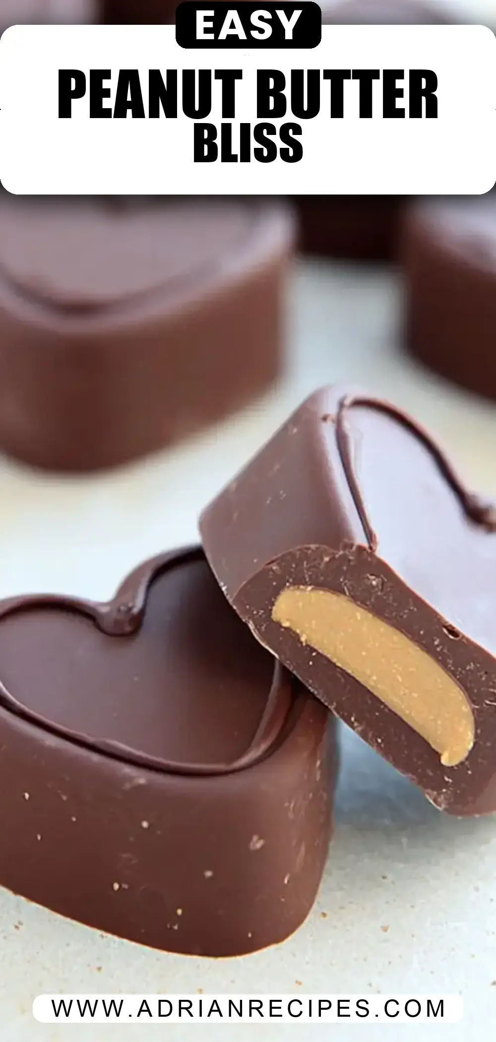 Peanut Butter Chocolate Hearts (Homemade Reese's)