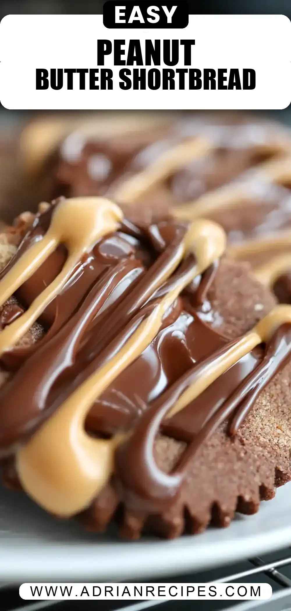 Peanut Butter Chocolate Shortbread Cookies