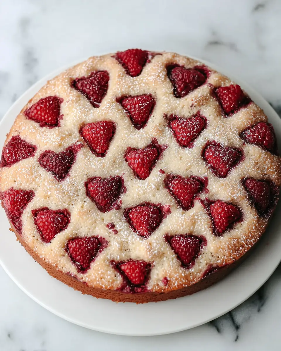 A delicious plate of Raspberry Buttermilk Cake