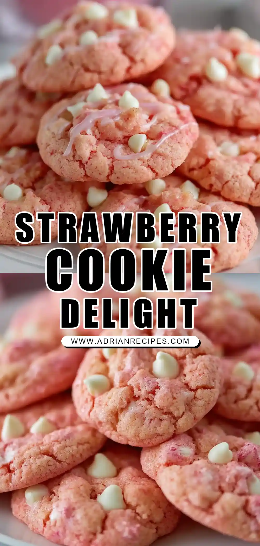 Strawberry Cake Mix Cookies