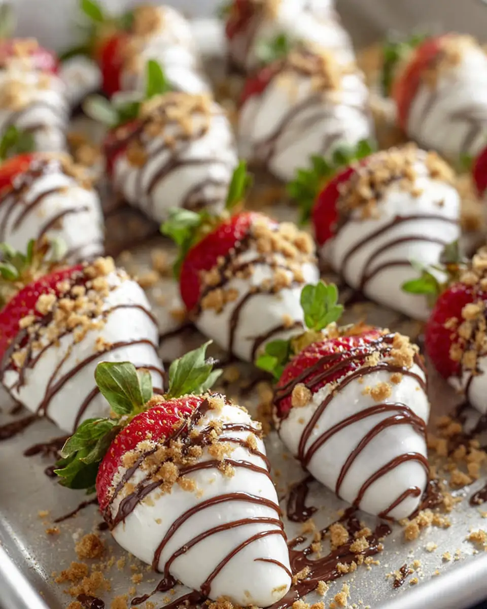 A delicious plate of S’more Dipped Strawberries Recipe