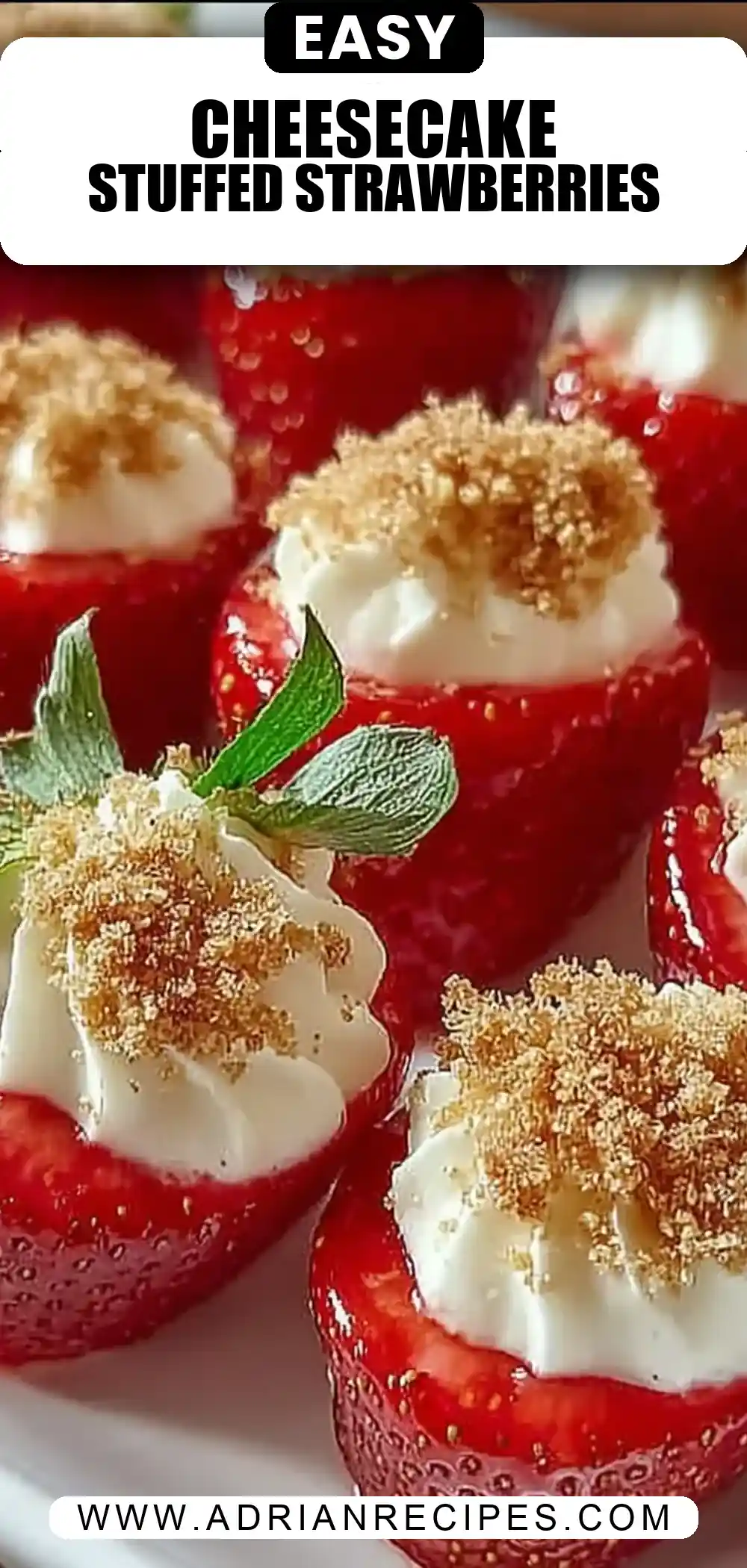 Sweetheart Cheesecake Deviled Strawberries Quick Recipe