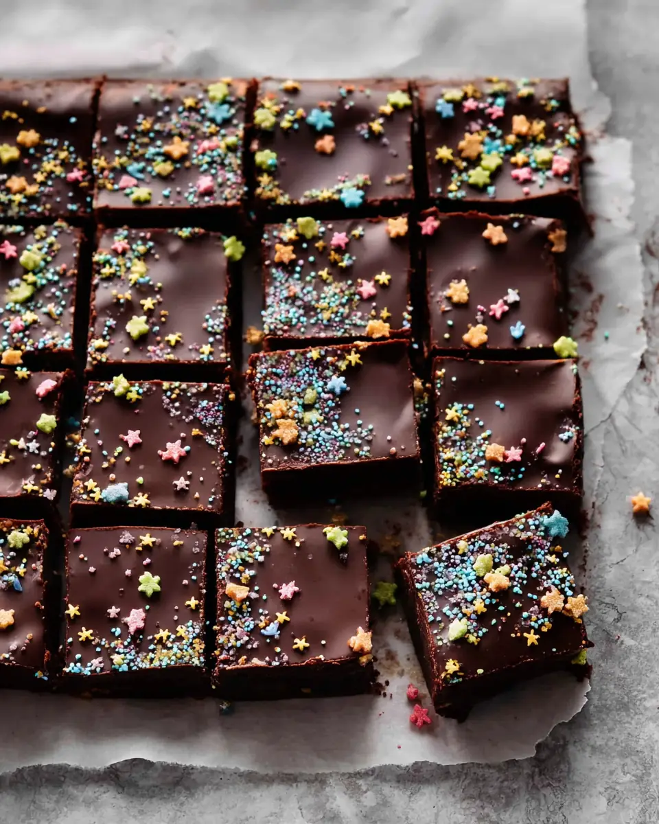 A delicious plate of Cosmic Brownies